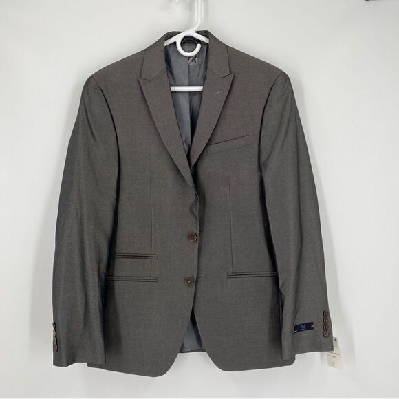 Andrew Fezza Men’s Slim Fit Gray Suit Jacket size 38R - Picture 1 of 4
